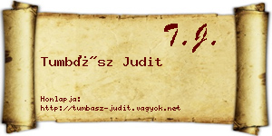 Tumbász Judit névjegykártya