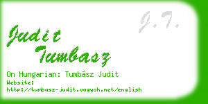 judit tumbasz business card